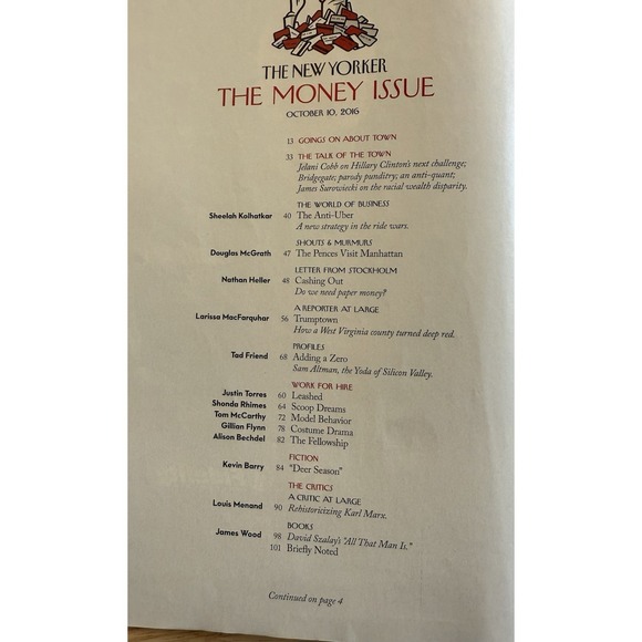 The New Yorker October 10 2016 Full Magazine Theme Cover Barry Blitt - Picture 2 of 2